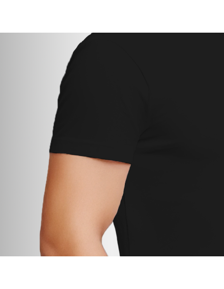 Koszulka Firmowa Męska Czarna T-shirt z Własnym Nadrukiem Standard