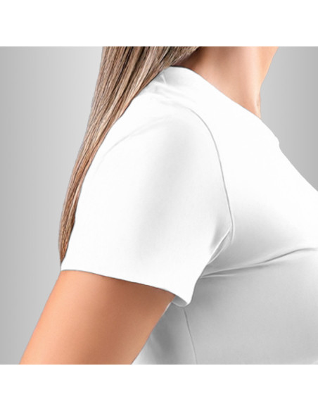 Koszulka Firmowa Damska Biała T-shirt z Własnym Nadrukiem Standard
