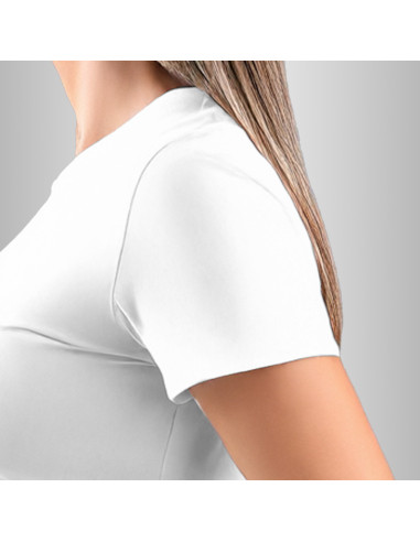 Koszulka Firmowa Damska Biała T-shirt z Własnym Nadrukiem Standard