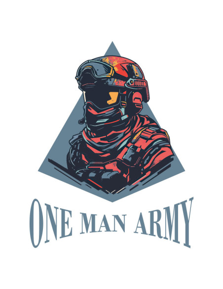 Koszulka Męska z Nadrukiem (185 g/m2) One Man Army