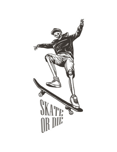 Koszulka Damska z Nadrukiem (185 g/m2) Skate or Die