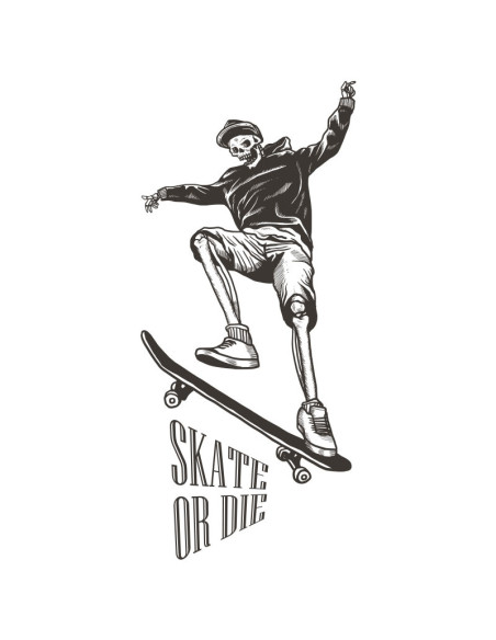Koszulka Damska z Nadrukiem (185 g/m2) Skate or Die