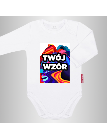 Body Niemowlęce z Własnym Nadrukiem Długi Rękaw (Rozmiar: 56-80)