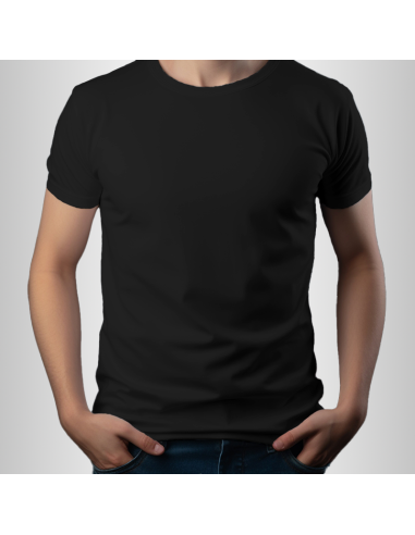 Koszulka Męska Czarna T-shirt z Własnym Nadrukiem SuperCena