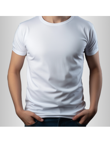 Koszulka Męska Biała T-shirt z Własnym Nadrukiem SuperCena