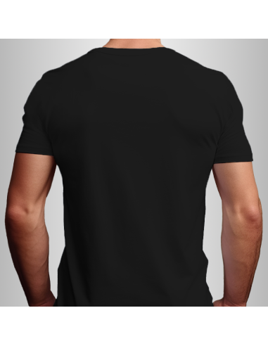 Koszulka Męska Czarna T-shirt z Własnym Nadrukiem Standard