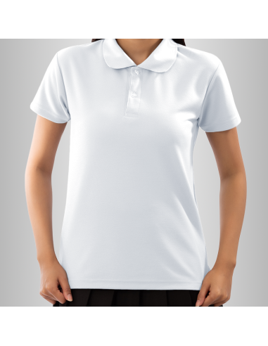 Koszulka Damska Biała T-shirt Polo z Własnym Nadrukiem