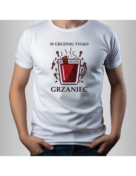 Koszulka Męska z Nadrukiem (185 g/m2) Grzaniec