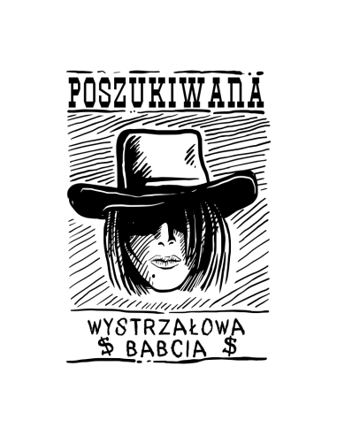 Koszulka Damska z Nadrukiem (185 g/m2) Wystrzałowa Babcia - Symbol