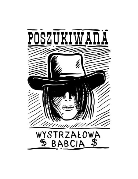 Koszulka Damska z Nadrukiem (185 g/m2) Wystrzałowa Babcia - Symbol