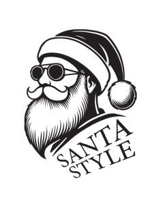Koszulka świąteczna męska z Mikołajem Santa Style 185 g/m2 2