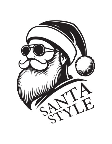Koszulka Męska z Nadrukiem (185 g/m2) Santa Style