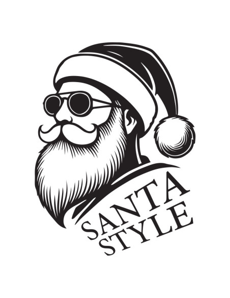 Koszulka Męska z Nadrukiem (185 g/m2) Santa Style