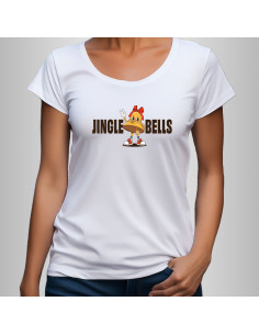 Koszulka świąteczna damska z napisem Jingle Bells