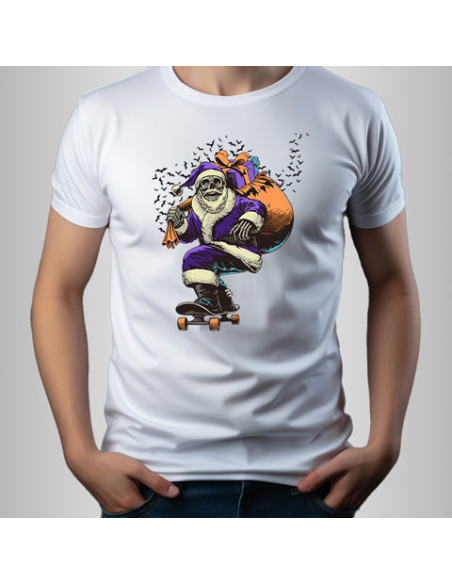 Koszulka Męska z Nadrukiem (185 g/m2) Skate skull