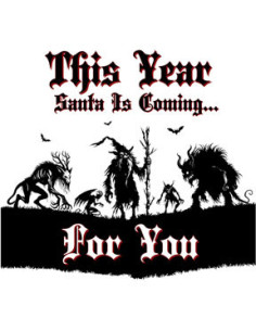 Koszulka świąteczna męska z nadrukiem Santa is coming 2