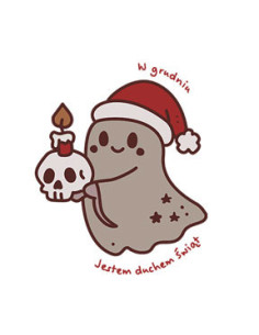 Koszulka Damska z Nadrukiem (185 g/m2) Duch Świąt 2