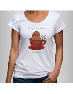 Koszulka Damska z Nadrukiem (185 g/m2) Ciasteczkowy potwór