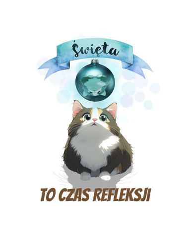 Koszulka Damska z Nadrukiem (185 g/m2) Święta To Czas Refleksji