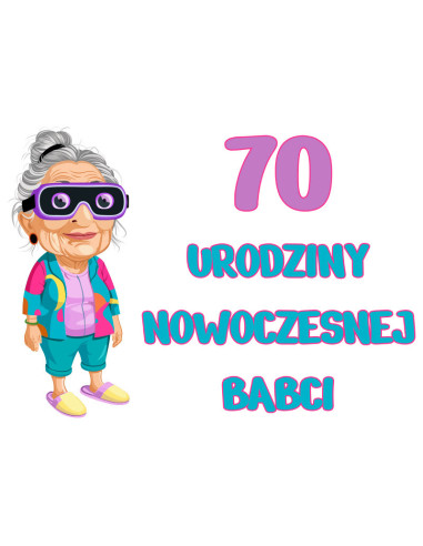 Koszulka Damska z Nadrukiem (185 g/m2) Urodziny Babci