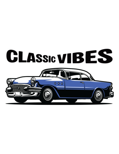 Koszulka Męska z Nadrukiem (185 g/m2) Classic Vibes