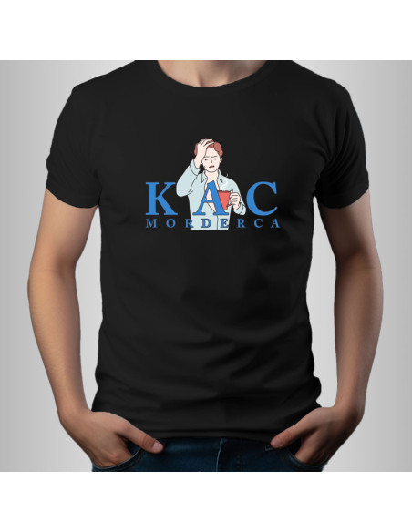 Koszulka Męska z Nadrukiem (185 g/m2) Kac Morderca