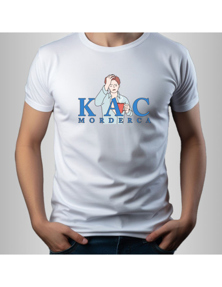 Koszulka Męska z Nadrukiem (185 g/m2) Kac Morderca