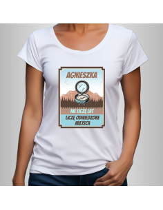 Koszulka Damska z Nadrukiem (185 g/m2) Nie liczę lat