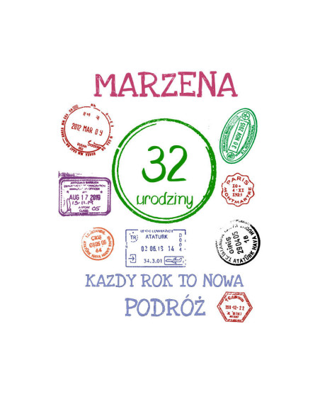 Koszulka Damska z Nadrukiem (185 g/m2) Podróż