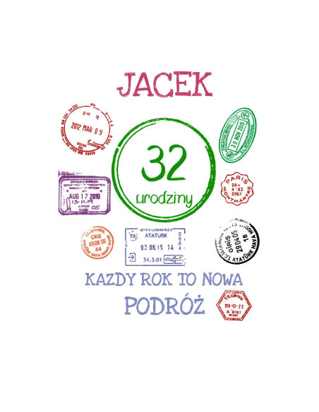 Koszulka Męska z Nadrukiem (185 g/m2) Podróż