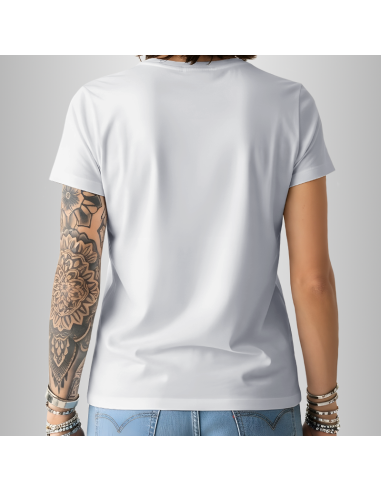 Koszulka Biała Unisex T-shirt V-Neck z Własnym Nadrukiem
