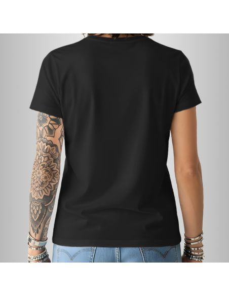 Koszulka Czarna Unisex T-shirt V-Neck z Własnym Nadrukiem