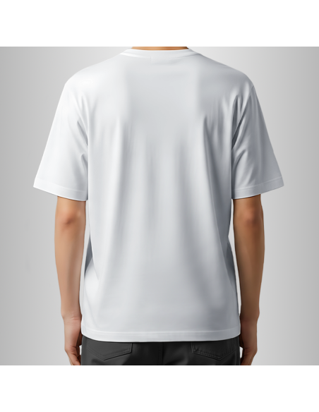 Koszulka Biała Unisex T-shirt Oversize z Własnym Nadrukiem