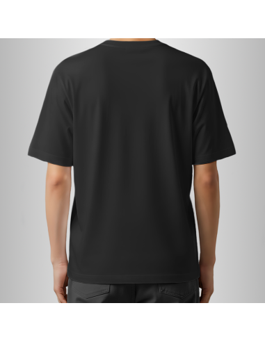 Koszulka Czarna Unisex T-shirt Oversize z Własnym Nadrukiem