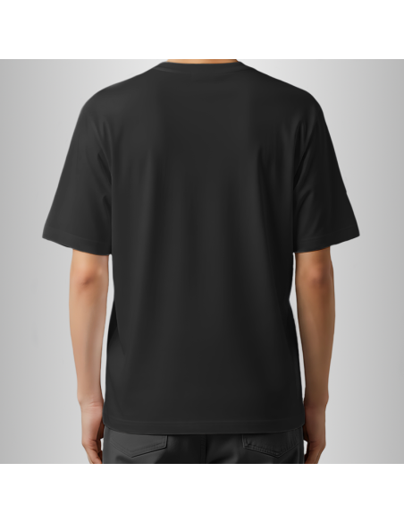 Koszulka Czarna Unisex T-shirt Oversize z Własnym Nadrukiem