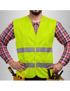 Kamizelka Odblaskowa Ostrzegawcza Żółta 2