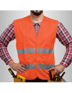 Kamizelka Odblaskowa Ostrzegawcza Pomarańczowa 2