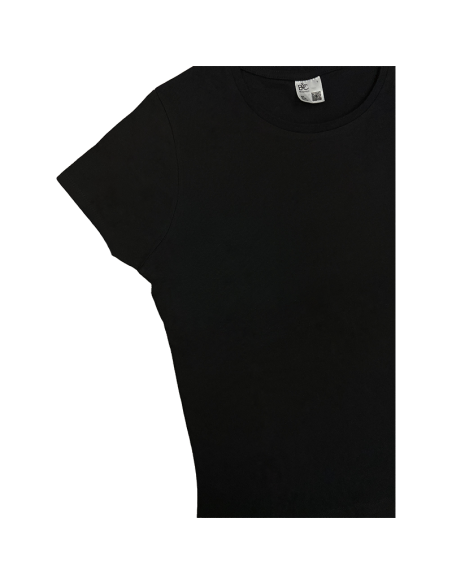 Koszulka Damska Czarna T-shirt z Własnym Nadrukiem Standard