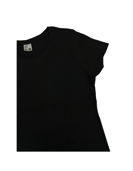 Koszulka Firmowa Damska Czarna T-shirt z Własnym Nadrukiem Standard