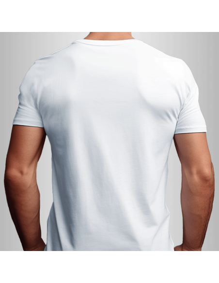 Koszulka Firmowa Męska Biała T-shirt z Własnym Nadrukiem SuperCena