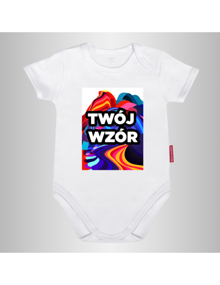 Body Niemowlęce z Własnym Nadrukiem Krótki Rękaw (Rozmiar: 56-80)