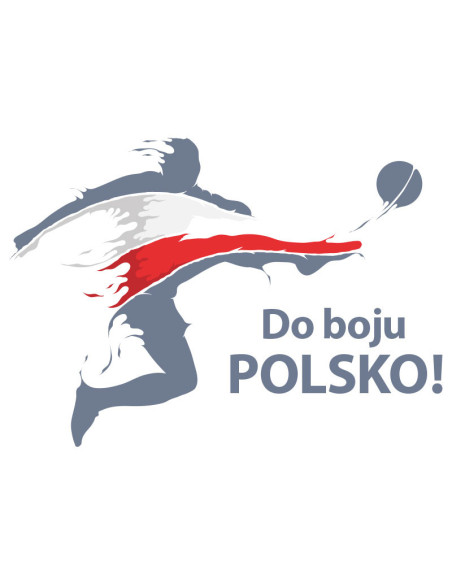 Koszulka Męska z Nadrukiem (185 g/m2) Do boju Polsko