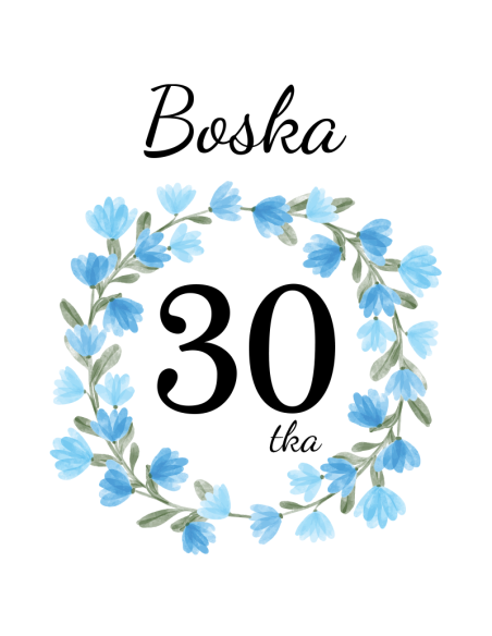 Koszulka Damska z Nadrukiem (185 g/m2) Boska 30tka