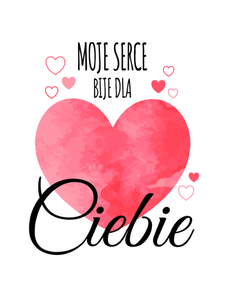 Koszulka Męska z Nadrukiem (185 g/m2) Moje Serce