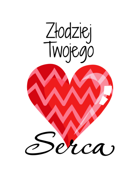 Koszulka Męska z Nadrukiem (185 g/m2) Złodziej Twojego Serca