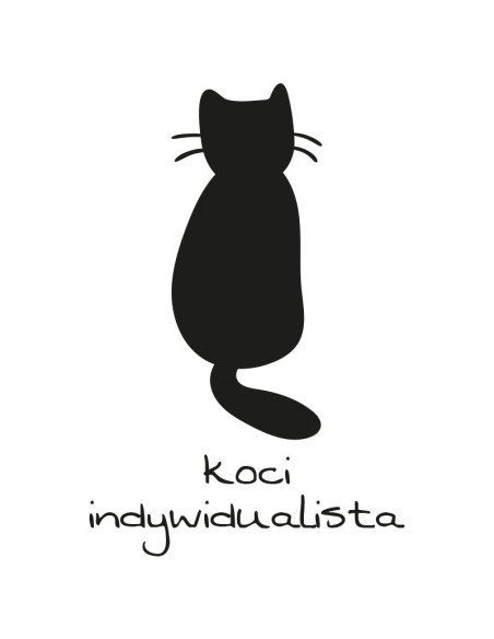 Koszulka Damska z Nadrukiem (185 g/m2) Koci Indywidualista