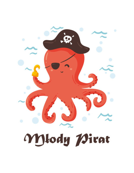 Koszulka Męska z Nadrukiem (185 g/m2) Młody Pirat